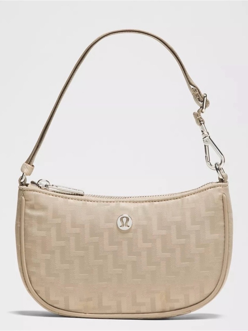 Lullulemon City Essentials 1L Mini Sheer Oak Shoulder Bag Jaquard Pattern RARE